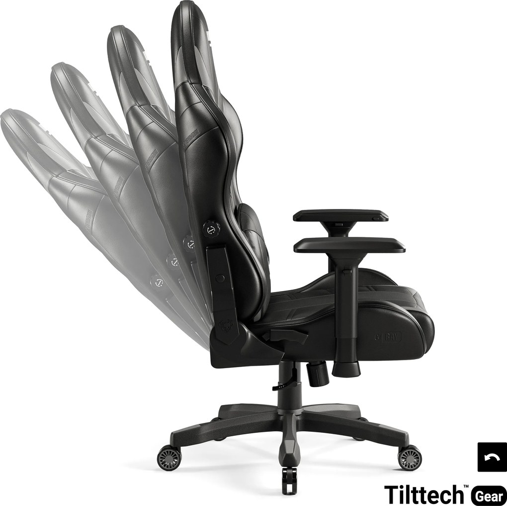 Gamer szék műbőr King Size, fekete-szürke: Diablo X-Ray 2.0