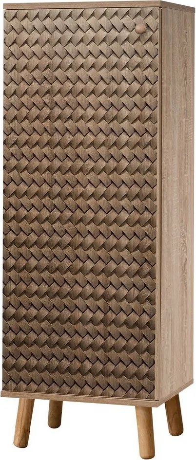 Mega Sonoma Oak Rattan cipősszekrény