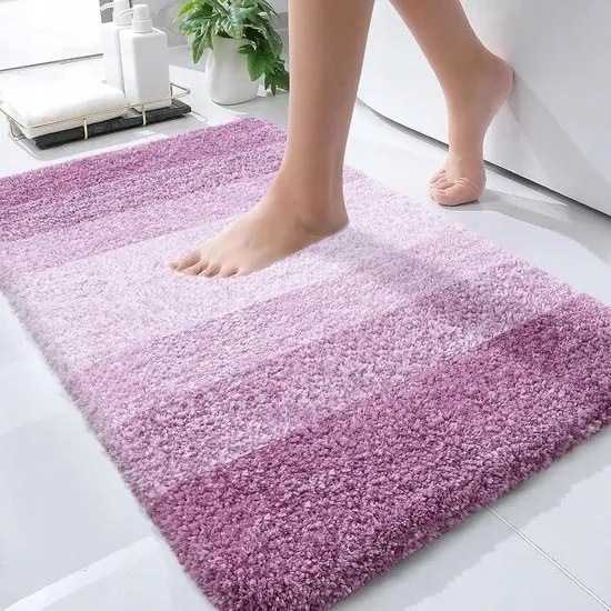 Puha, Nedvszívó, Csúszásgátló Fürdőszobaszőnyeg 50 x 75 CM Rózsaszín