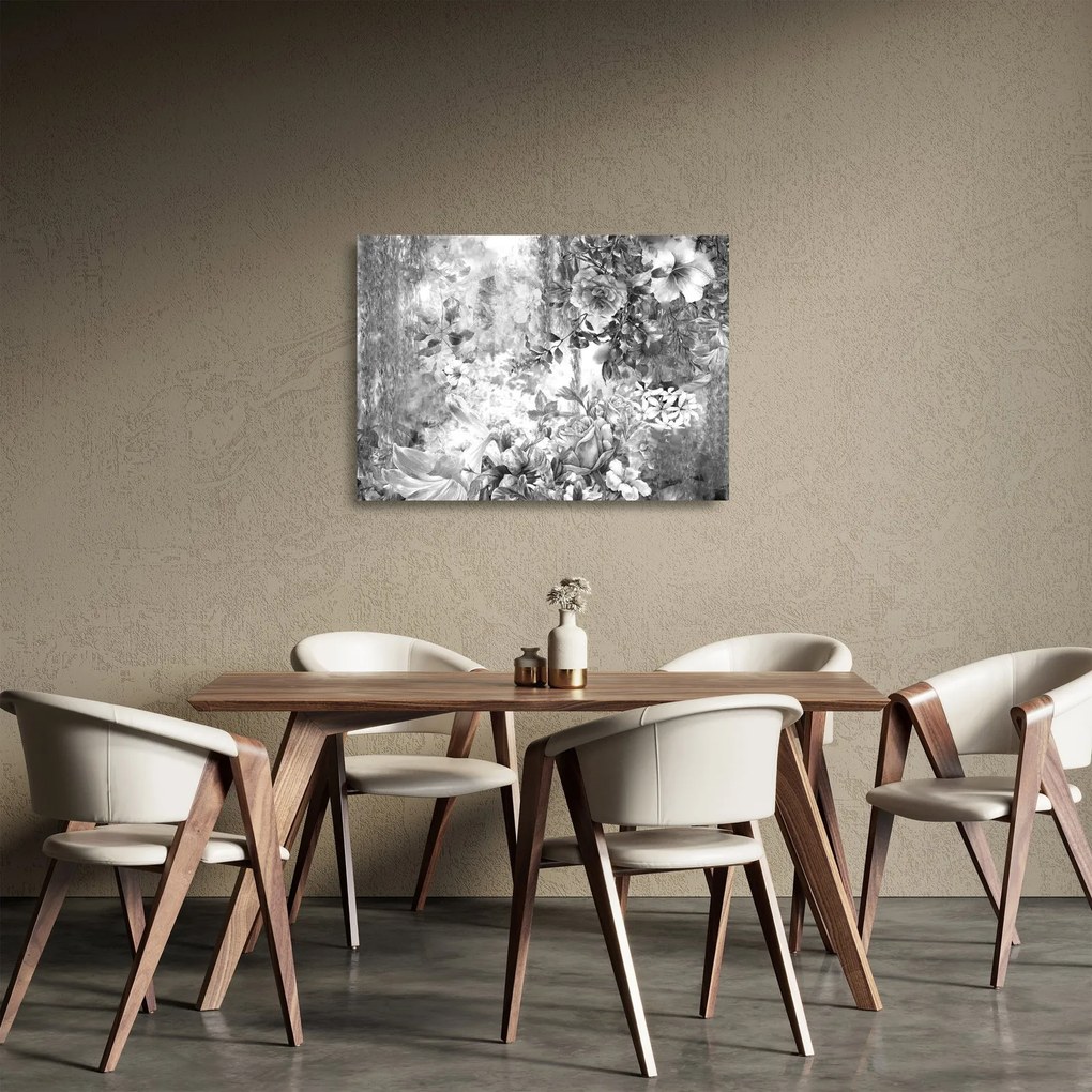 Üveg kép - Romantikus kert (70x50 cm)