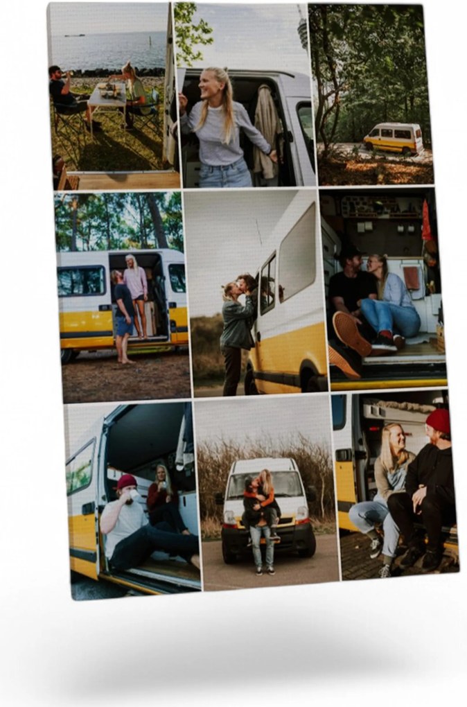 Fotó-vászonkép Az Ön fotója 60x90 Kollázsok Varázsló Minta 9 Fotó