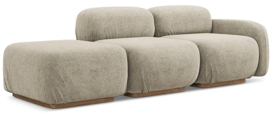 Bézs buklé moduláris heverő (bal oldali) Ailani – Makamii