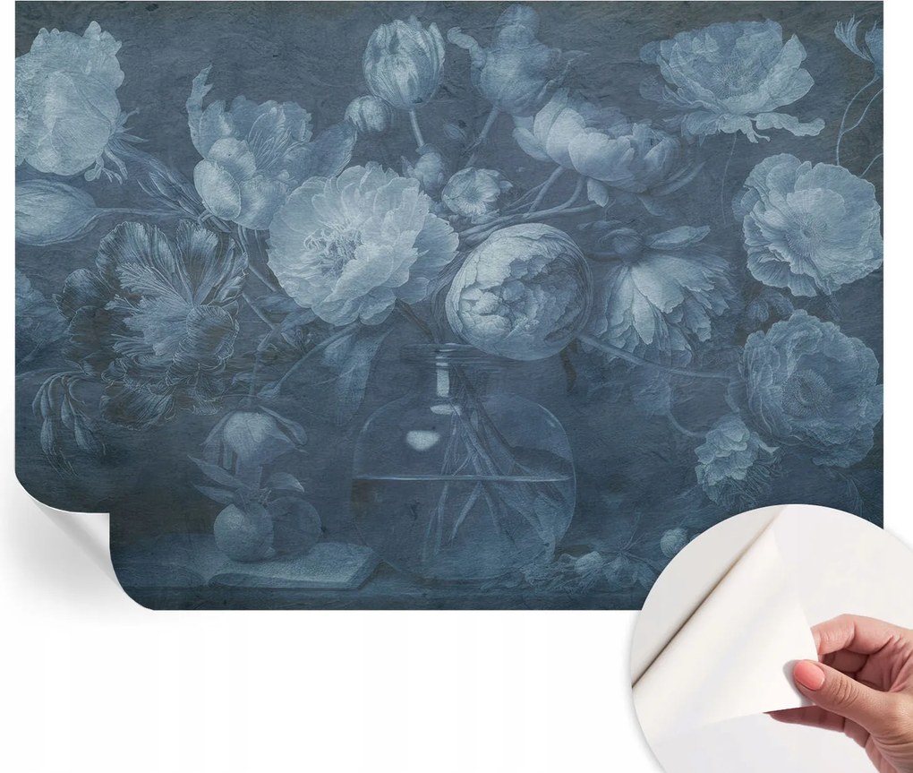 Öntapadós tapéta 3D fali furnér Virágos kompozíció 208x146 cm