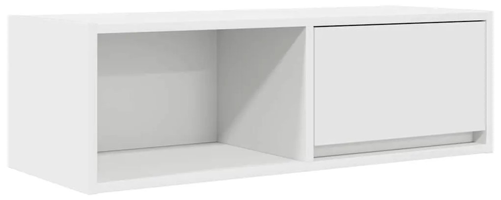 2 db fehér szerelt fa TV-szekrény 80x31x25,5 cm