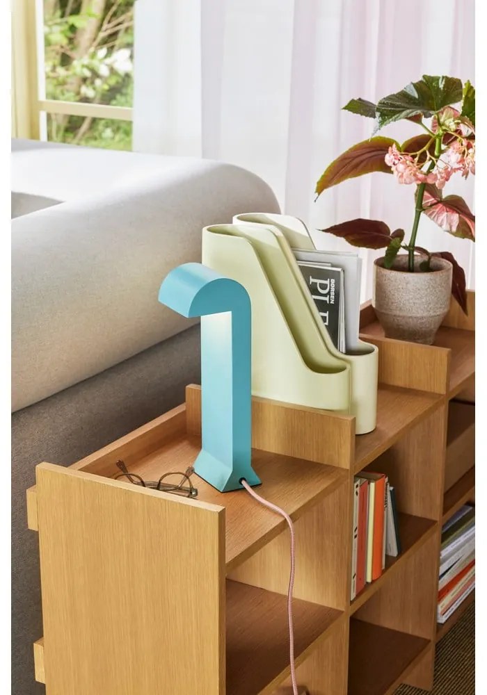 Kék LED dimmelhető asztali lámpa (magasság 34 cm) Soothe – Hübsch