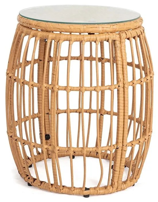 Műrattan kerek kerti tárolóasztal ø 47 cm Vistdal - Bonami Essentials