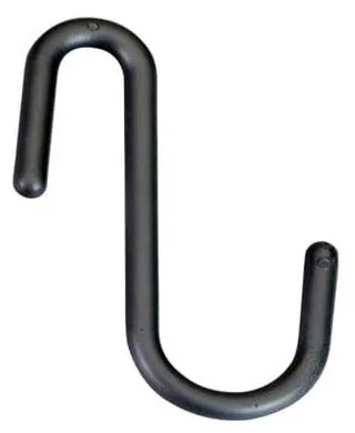 Fekete-szürke függő műanyag akasztó szett 6 db-os City – Metaltex