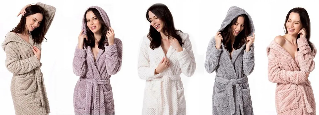 Női fürdőköpeny Rea DIAMOND Beige L