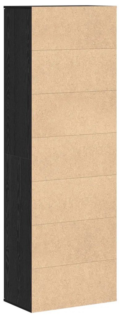 Fekete tölgy magas szekrény 60x35x180 cm Mérnöki fa