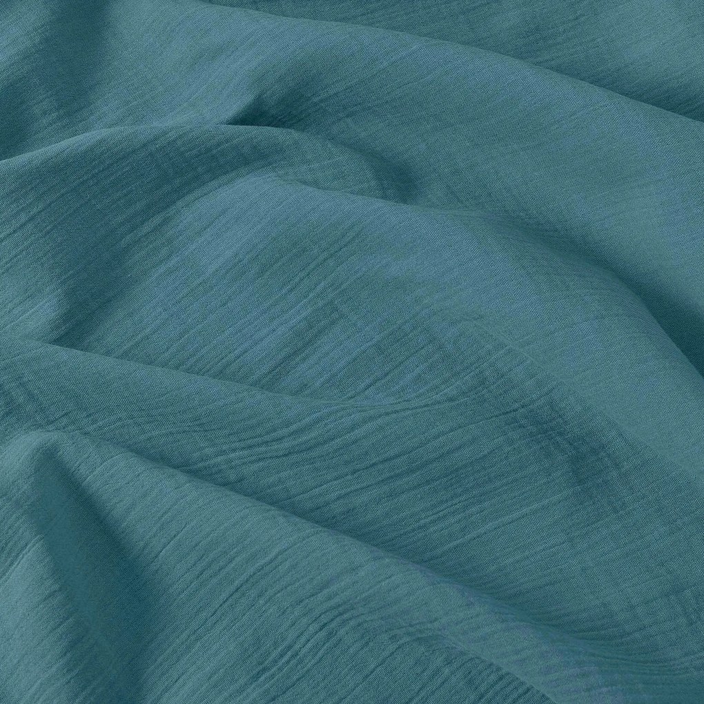 Goldea muszlin ágyneműhuzat – petrolkék 140 x 200 és 70 x 90 cm