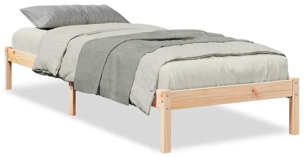 tömör fenyőfa extra hosszú ágykeret matrac nélkül 90 x 210 cm