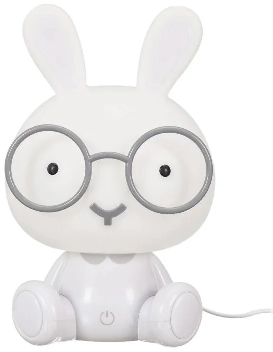 LED gyerek éjjeli lámpa HOPPY 23,5 cm, fehér
