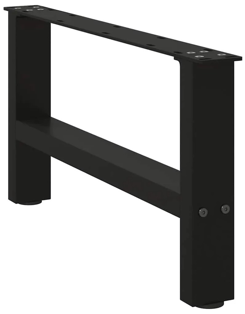 2 db fekete acél dohányzóasztal láb 70 x (30-31) cm