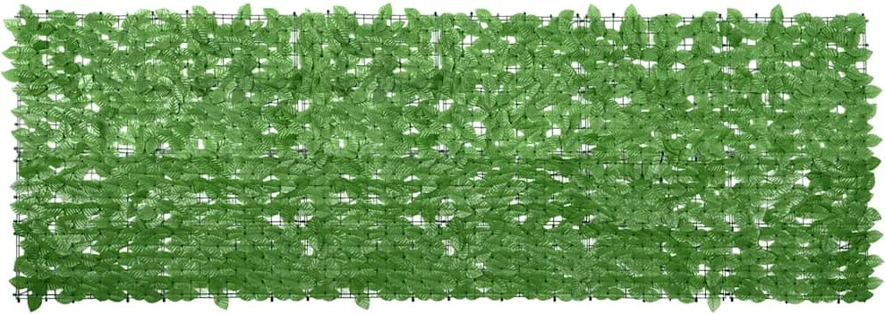 vidaXL zöld leveles erkélyparaván 300 x 100 cm