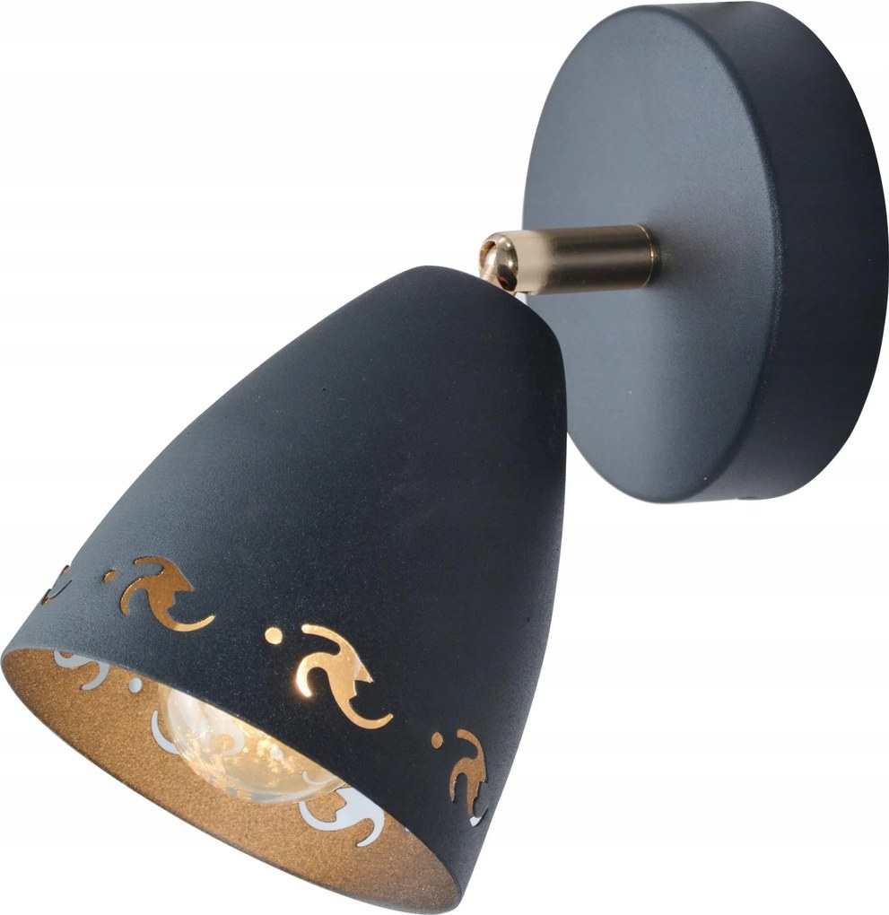 Fali lámpa fali lámpa 1X40W E14 fekete Candellux Coty 91-67159