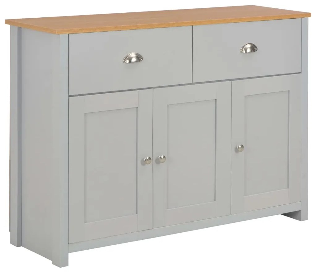 szürke komód 112 x 35 x 81 cm