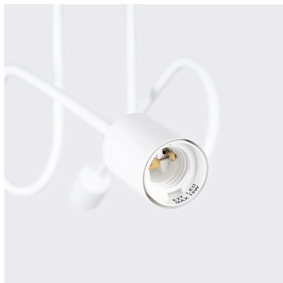 Fehér mennyezeti lámpa 18x57 cm Opulent – Sollux