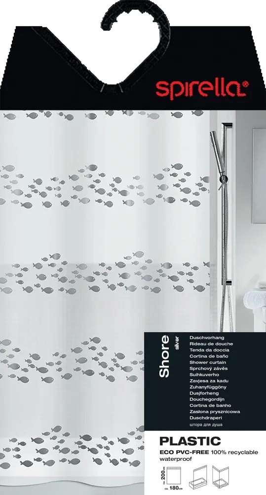 Zuhanyfüggöny 180x200 cm Shore – Spirella