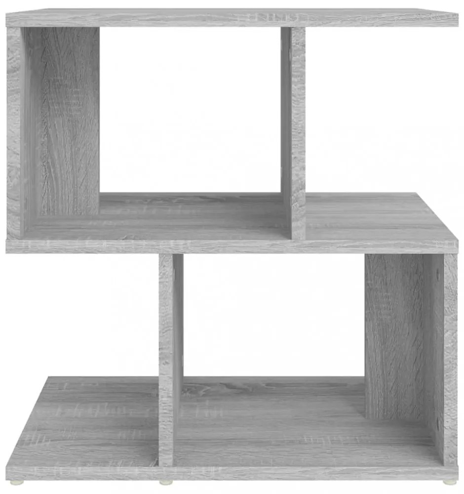 2 db szürke sonoma színű fa éjjeliszekrény 50 x 30 x 51,5 cm