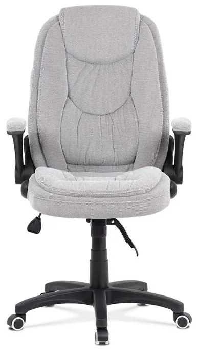 Ezüst Szövet Irodai Főnöki Szék, Szinkron Mechanikával. KA-G303 SIL2