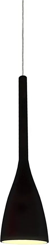 Ideal Lux - Függeszték kábellel FLUT 1xE14/40W/230V átm. 10,5 cm fekete