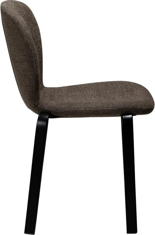 Barna kárpitozott étkezőszék Heap – DAN-FORM Denmark