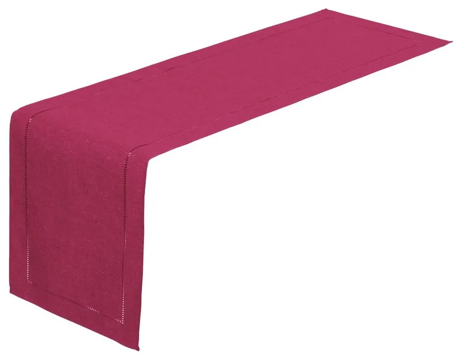 Fukszia rózsaszín asztali futó, 150 x 41 cm - Unimasa