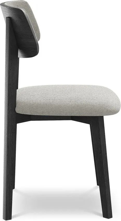 Világosszürke tömörfa étkezőszék Niu – Makamii