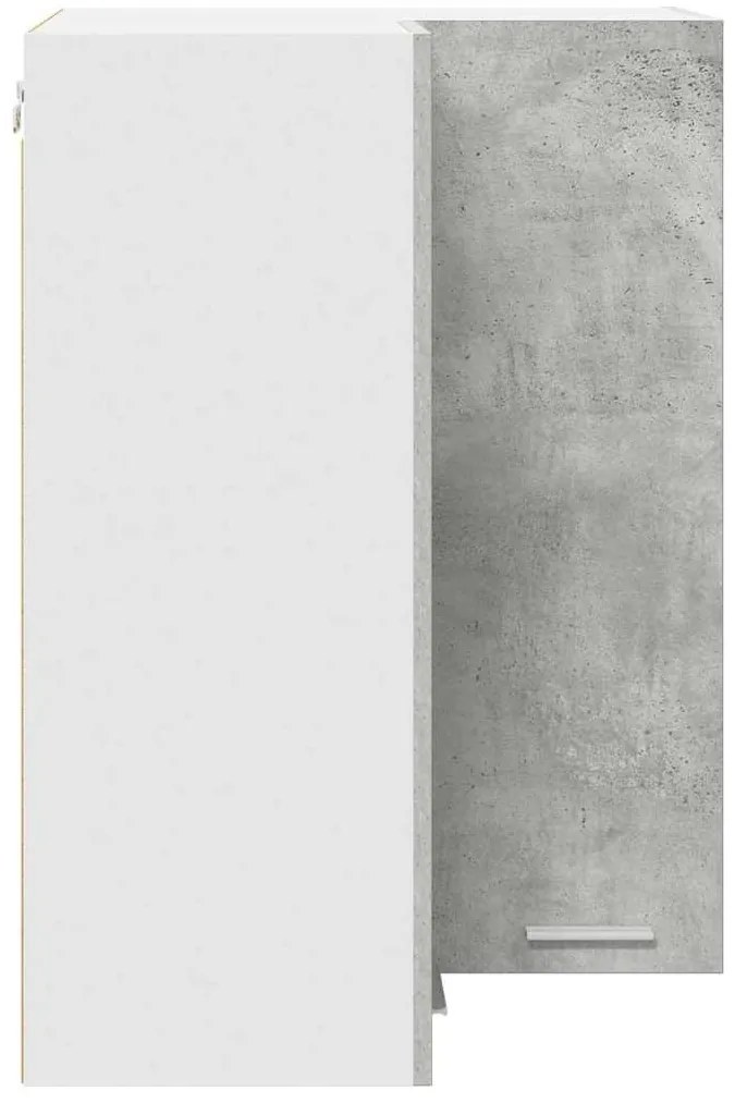 Függő szekrény Riga Beton szürke és fehér 57 x 57 x 80 cm