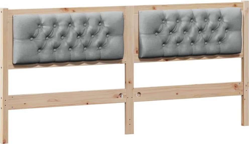 vidaXL Fejtámla Egyéb Barna és világosszürke 180 cm Tömör fenyőfa