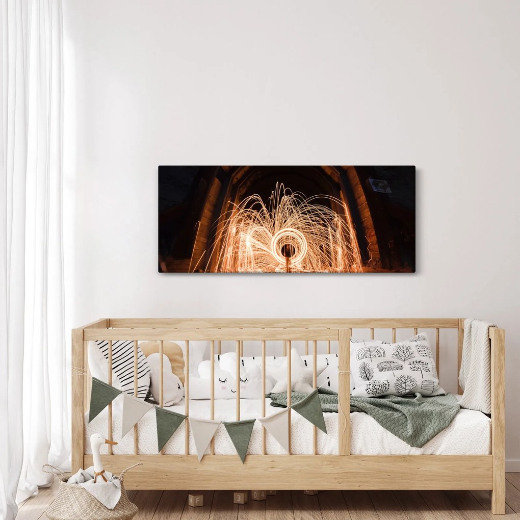 Kép - Fényes show a síneken (120x50 cm)