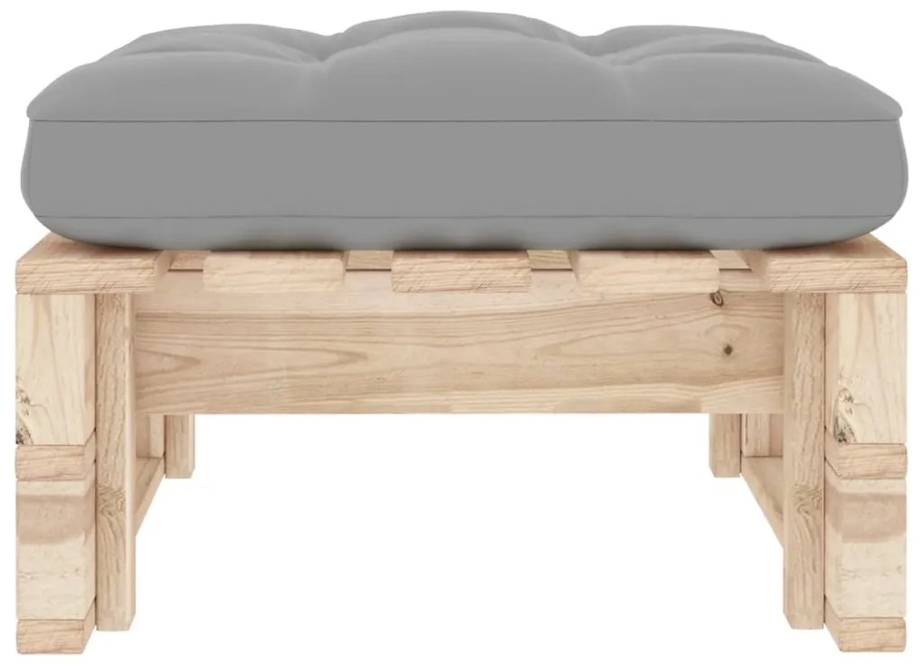 Impregnált fenyőfa kerti raklapzsámoly