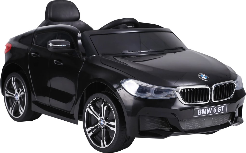 HOMCOM Elektromos Autó BMW 6GT Gyerekeknek +3 Éveseknek 6V Akkumulátoros Jármű Távvezérléssel, Fényekkel és Hangokkal, MP3 USB Betöltéssel 30 kg 106x6
