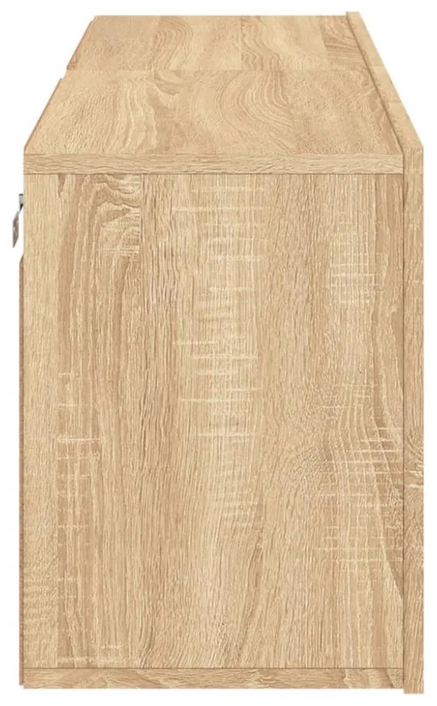 2 db sonoma tölgy színű fali TV-szekrény 60 x 30 x 41 cm