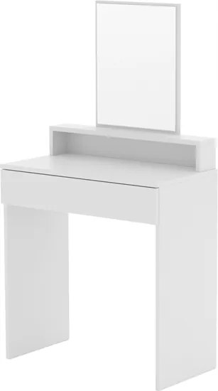 Fésülködőasztal Fiókkal Smink Polc 75CM Tükör