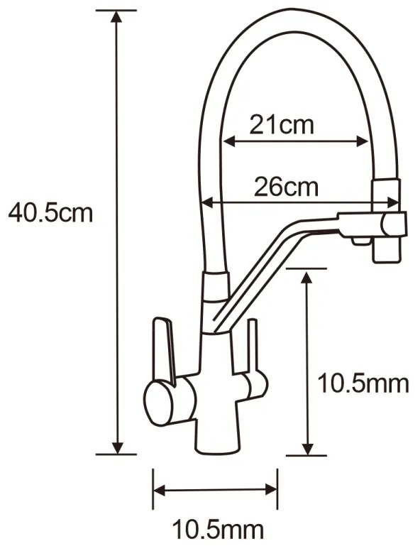 Mexen Pablo, gránit mosogató 752x436x161 mm, 1 kamrás és Duo mosogató csaptelep, fekete foltos, 6510-76-671701-07