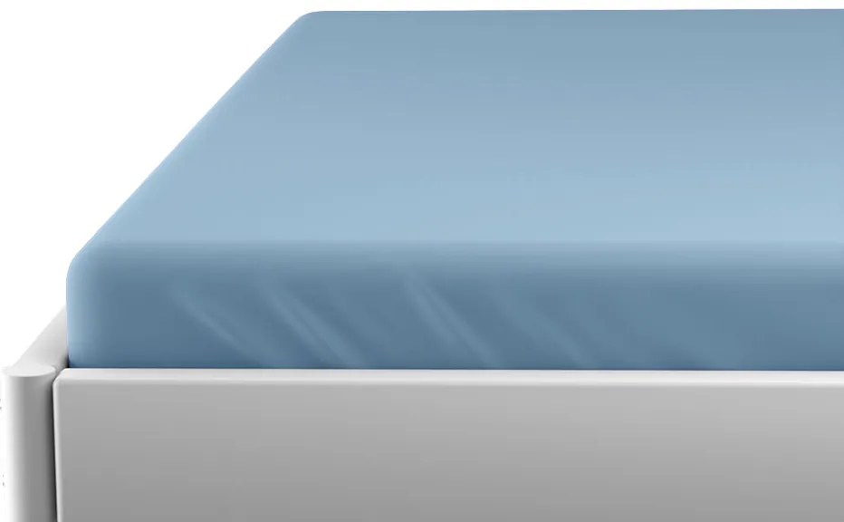 Jersey gyerek lepedő 60x120 cm világoskék