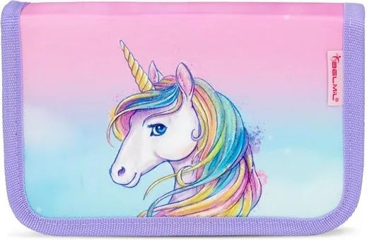Tolltartó, klapnis, cipzáras, BELMIL Heart of the Rainbow, unikornis (BL33572253L)