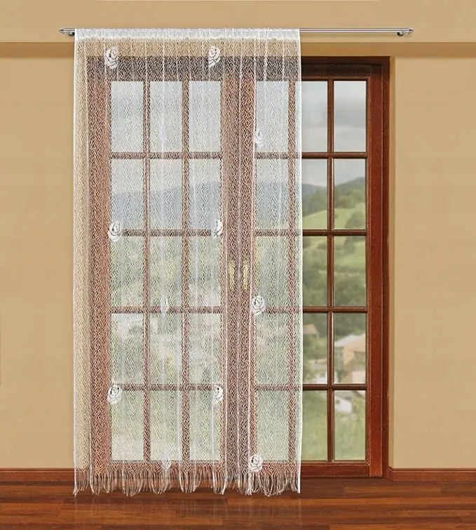 Mg Spagetti Függöny háló zsinór 21323 200x250cm erkély Krém