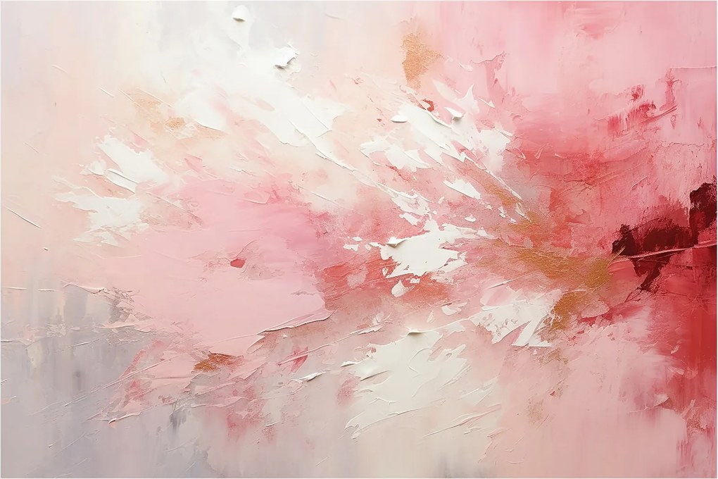 Kép - Rózsaszín absztrakt (90x60 cm)