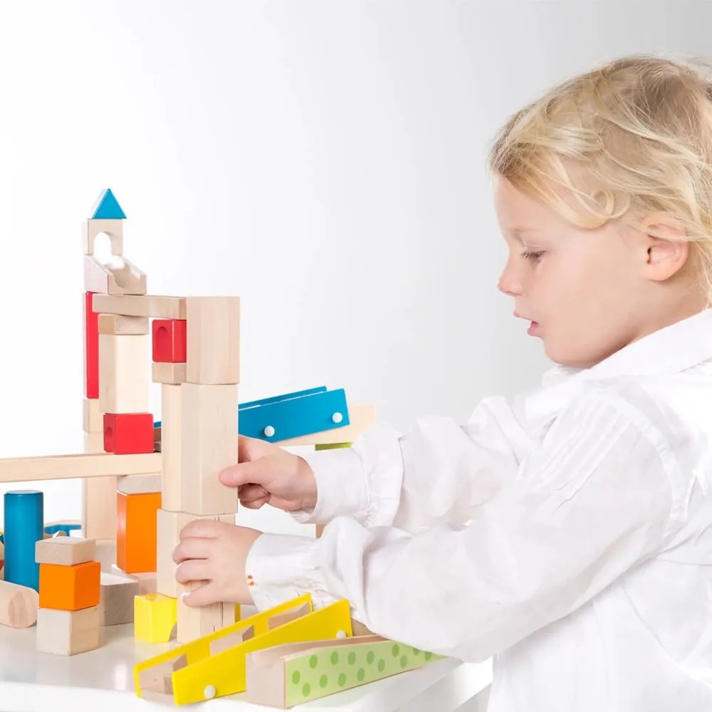 Fa golyópálya Marble Run – Roba