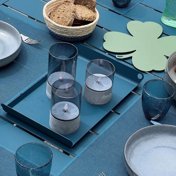 Brilliant - 3 darabos LED gyertya készlet BOUGIE LED/2xAA IP44 szürke/füstszínű