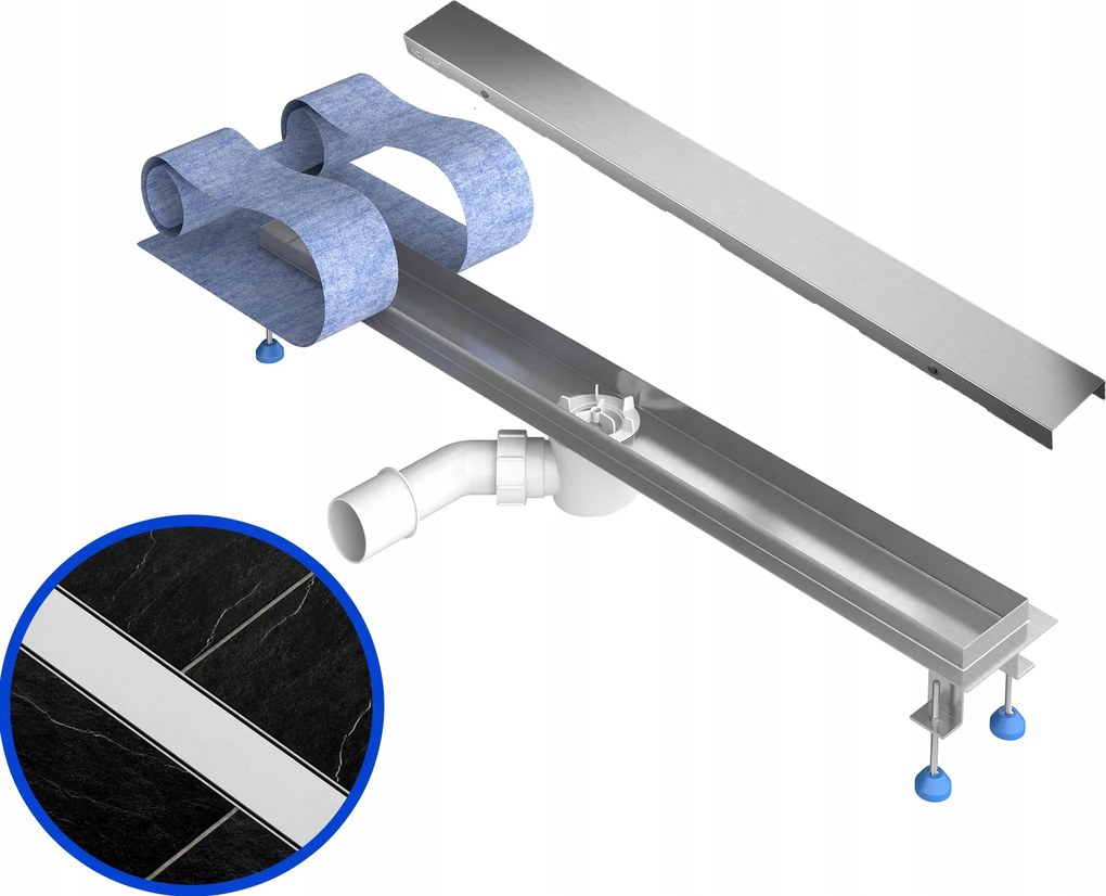 Lineáris lefolyó W-premium 70cm Prestige mcalpine