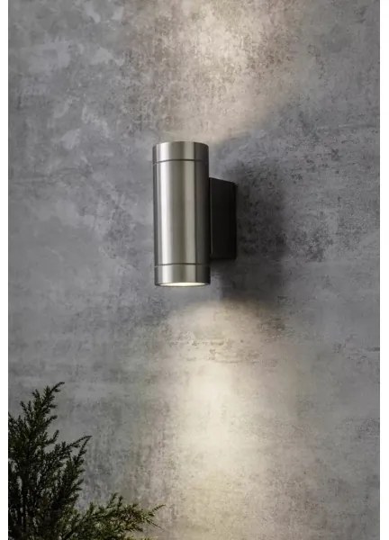 Markslöjd 107917 - Kültéri fali lámpa  PIPE 2xGU10/35W/230V IP44