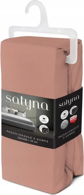 Fashion szatén lepedő rózsaszín 160 x 200 [cm]