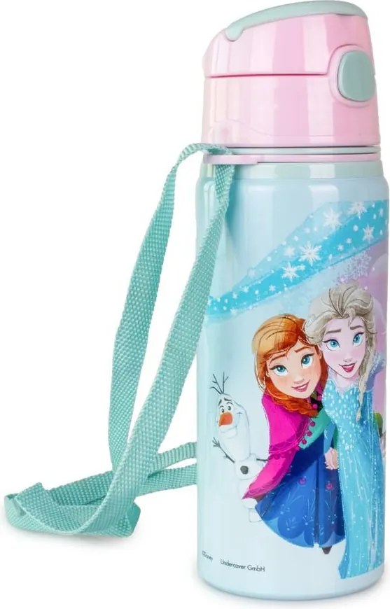 Disney Jégvarázs Magical alumínium szívószálas kulacs akasztóval 600 ml
