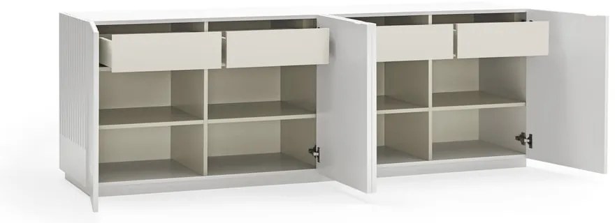 Doric fehér tálalószekrény, szélesség 200 cm - Teulat
