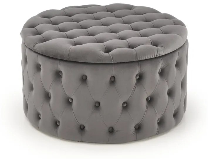 Nunez puff szürke 70 cm-es