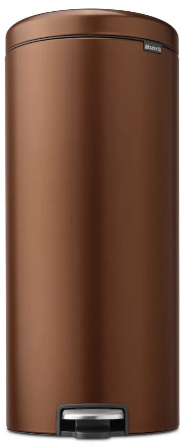 Bronzszínű acél pedálos szemetes 30 l NewIcon – Brabantia