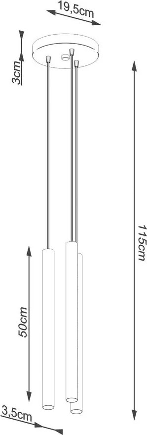 Szürke beton függőlámpa ø 19,5 cm Fideus – Sollux